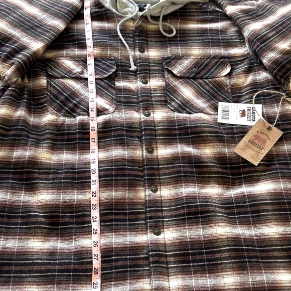 Dakota Grizzly Men's Providence Quilted Shirt Jacket in Rust Size 2X NEW - Picture 4 of 7